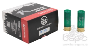 Патрон 12х70 дробь Сибирь Премиум Новосибирск.