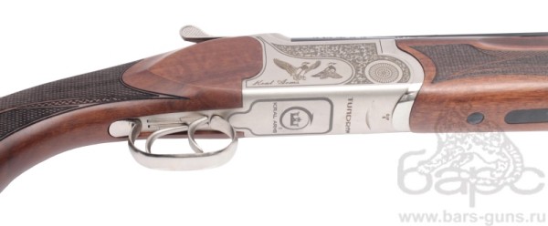 Kral Tundra 12х76 орех 710 мм два спусковых крючка гравировка утки эжектор - ствольная коробка стальная