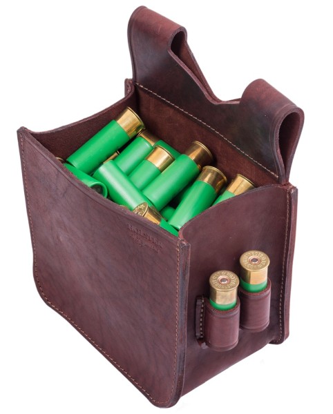 Сумка-патронташ поясная открытая на 50 патронов (кожа) Хольстер 25 лет - 1