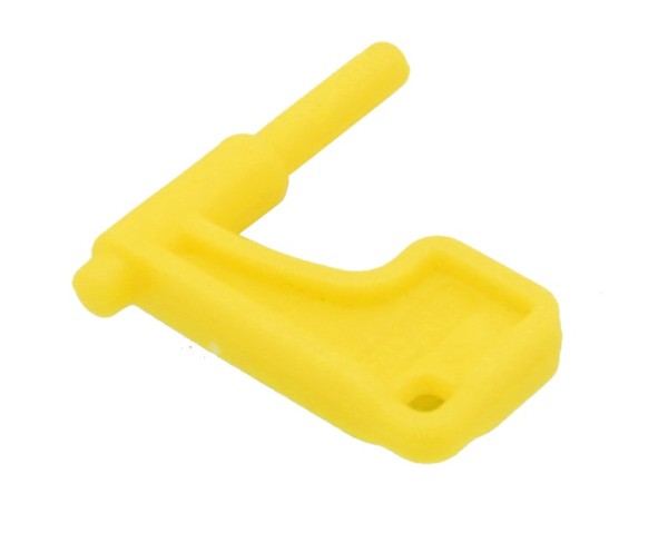 DLG - флажок безопасности желтый - пистолет -2