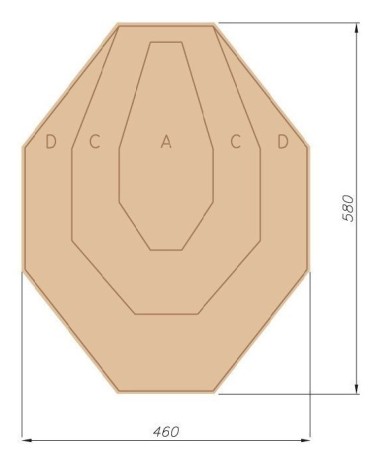 Мишень IPSC классическая (картон)