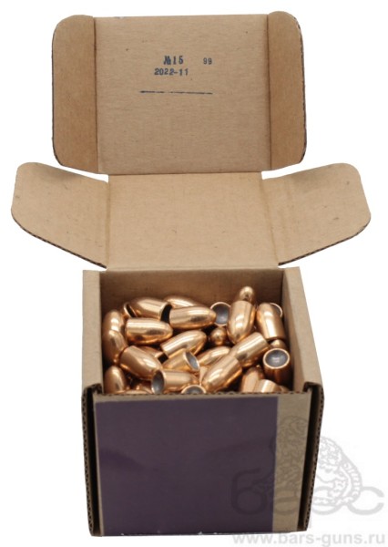 Пуля 9мм Люгер FMJ 7,78 латунь пачка 150 шт