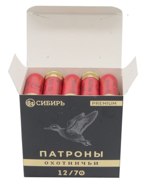 Патрон 12х70 дробь 4 Сибирь Премиум без контейнера - 3